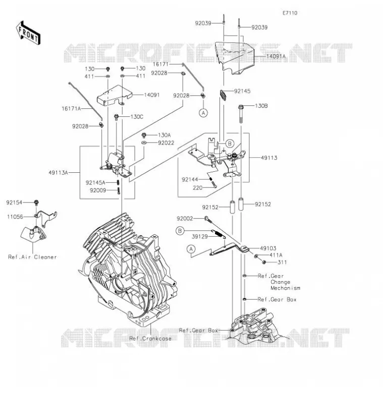 CONTROL Kawasaki SSV 400 2021 MULE SX  KAF400JMFNN