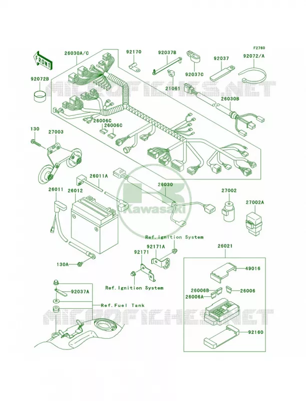 Chassis Electrical Equipment Kawasaki MOTOS 1500 2005 Vulcan 1500 Drifter  VN1500-R5