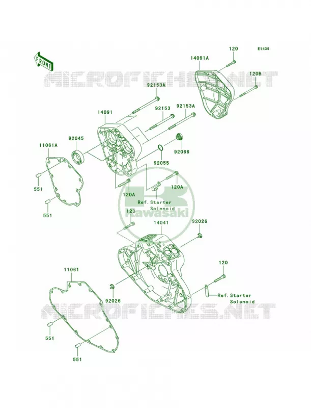 Cam Covers Kawasaki MOTOS 2000 2004 Vulcan 2000  VN2000-A1
