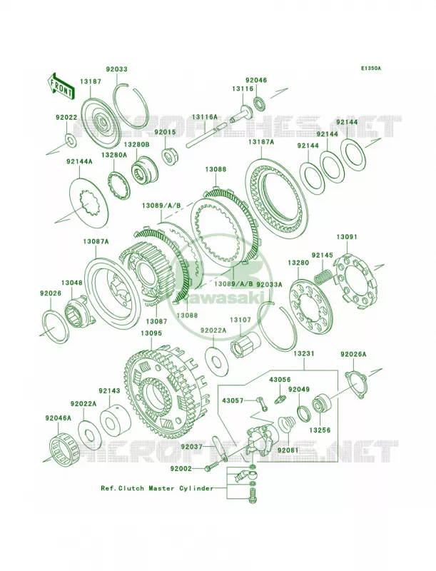 ClutchR4R5 Kawasaki MOTOS 1500 2001 Vulcan 1500 Drifter  VN1500-R1