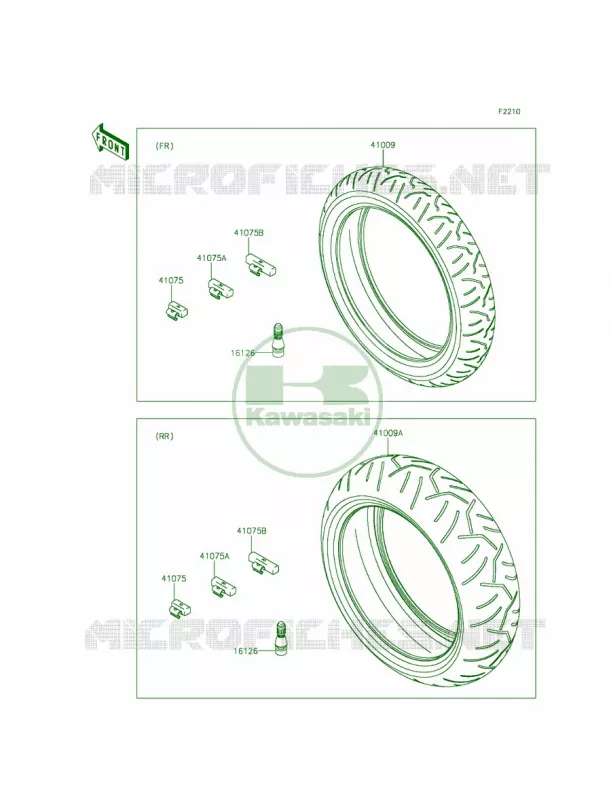 Tires Kawasaki MOTOS 636 2014 Ninja ZX-6R  ZX636EEF