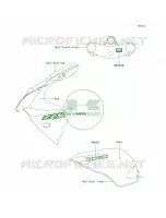 DecalsRedJ7FCAUS voor Kawasaki ZZR600 2006