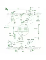 Ignition SwitchLocksReflectors voor Kawasaki ZZR600 2006