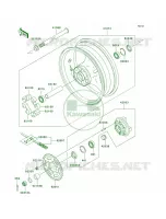 Rear WheelChain voor Kawasaki ZZR600 2006