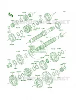 Transmission voor Kawasaki ZZR600 2006