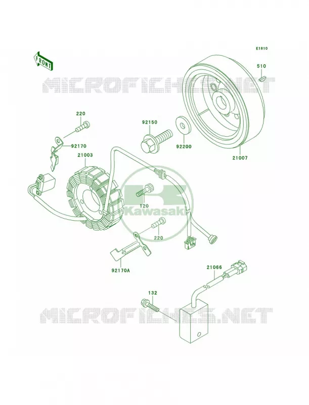 Generator Kawasaki MOTOS 300 2003 KLX300R  KLX300-A8