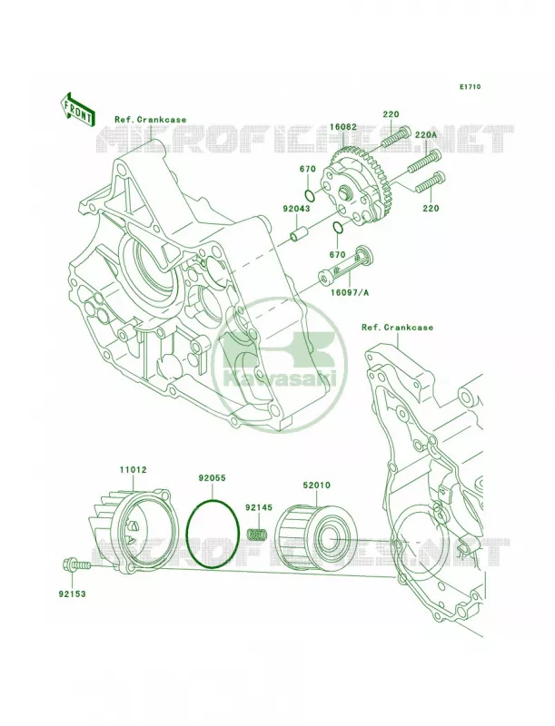Oil Pump Kawasaki MOTOS 110 2002 KLX110  KLX110-A1