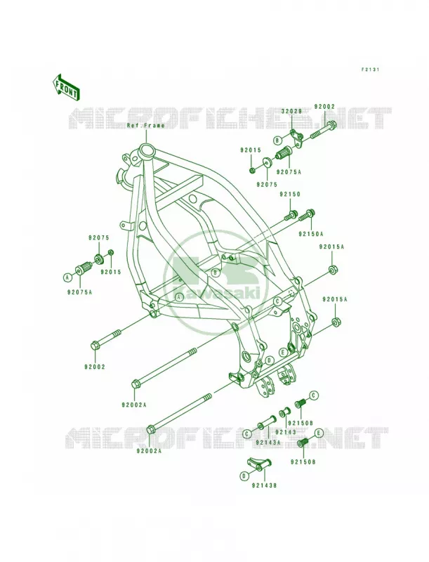 Frame Fitting Kawasaki MOTOS 600 1993 Ninja ZX-6  ZX600-D4