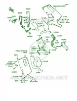 Cowling Lowers voor Kawasaki Ninja ZX-11 1991