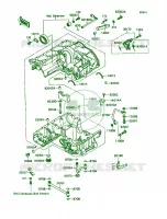 Crankcase voor Kawasaki Ninja ZX-11 1991