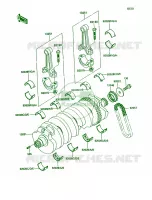 Crankshaft voor Kawasaki Ninja ZX-11 1991