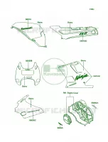 DecalEbonyZX1100 C3C4 voor Kawasaki Ninja ZX-11 1991
