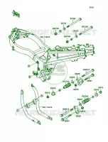 Frame Fitting voor Kawasaki Ninja ZX-11 1991