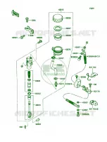 Rear Master Cylinder voor Kawasaki Ninja ZX-11 1991