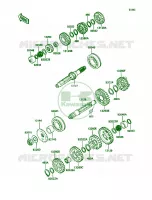 Transmission voor Kawasaki Ninja ZX-11 1991