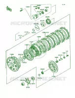Clutch voor Kawasaki Ninja ZX-7 1990