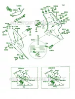 Cowling Lowers voor Kawasaki Ninja ZX-7 1990