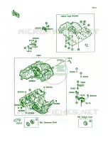 Crankcase voor Kawasaki Ninja ZX-7 1990
