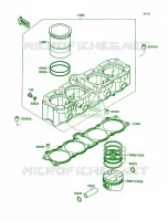 CylinderPistons voor Kawasaki Ninja ZX-7 1990