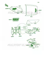 DecalsEbonyGray voor Kawasaki Ninja ZX-7 1990