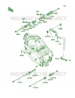 Frame Fittings voor Kawasaki Ninja ZX-7 1990