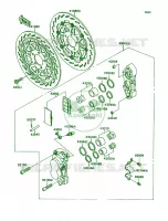 Front Brake voor Kawasaki Ninja ZX-7 1990