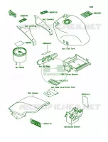 Labels voor Kawasaki Ninja ZX-7 1990