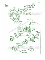 Rear Brake voor Kawasaki Ninja ZX-7 1990