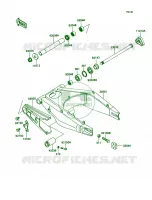 Swingarm voor Kawasaki Ninja ZX-7 1990