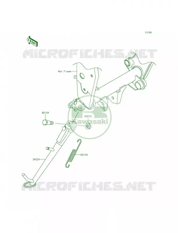 Stands Kawasaki MOTOS 800 2014 ZR800  ZR800AEF