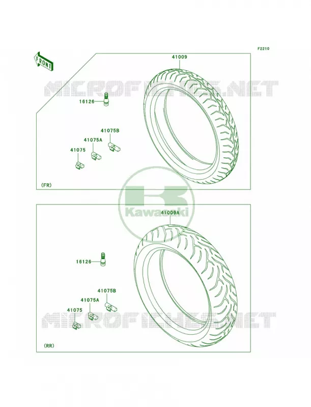 Tires Kawasaki MOTOS 650 2007 Versys   KLE650A7F