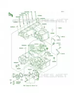 Crankcase voor Kawasaki ZR-7S 2004