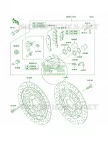 Front BrakeH1 H3 voor Kawasaki ZR-7S 2004