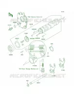 Gear Change DrumShift Forks voor Kawasaki ZR-7S 2004