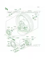 Rear WheelChain voor Kawasaki ZR-7S 2004