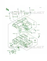 Crankcase voor Kawasaki Zephyr 1990