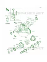 Crankshaft voor Kawasaki Zephyr 1990
