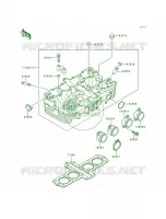 Cylinder Head voor Kawasaki Zephyr 1990