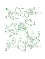 Engine Cover voor Kawasaki Zephyr 1990