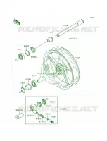 Front Hub voor Kawasaki Zephyr 1990