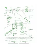 Fuel TankZR550 B3 voor Kawasaki Zephyr 1990