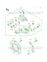 Rear CaliperZR550 B1B2B3 voor Kawasaki Zephyr 1990