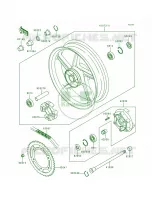 Rear Hub voor Kawasaki Zephyr 1990